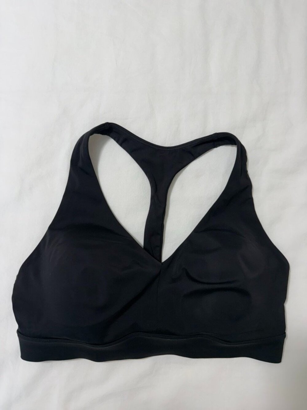Athleta Black Racerback Sports Bra Size 34DD